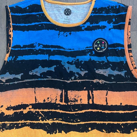 NWOT: Maui and Sons Men's Bold Tank • Size Large • Surfing • Skateboard NEW - Picture 2 of 11